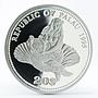 Palau 20 dollars Marine Life Sea Horse proof silver coin 1995