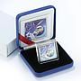 Cook Island 1 Dollar First Man in Space Gagarin square Silver Coloured Coin 2011