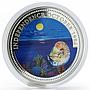 Palau 20 dollars Independence October colored proof silver coin 1994