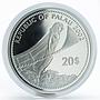 Palau 20 dollars Blue-powder Surgeonfish colored proof silver coin 1994