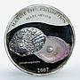 Palau 5 dollars Marine Life Pearl Oyster colored proof silver coin 2007