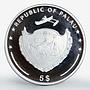 Palau 5 dollars Marine Life Pearl Oyster colored proof silver coin 2007