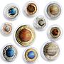 Australia set of 10 coins Astronomical Pop-Up solar System album 2017