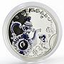 Cook Islands 5 dollars Gzhel ceramics Russian Folk Crafts silver proof 2012