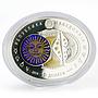 Macedonia 10 denari Zodiac Leo 3D printing Gilded Silver Oval Coin 2014