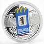 Niue 1 dollar Yaroslavl Coat of Arms colored proof silver coin 2010