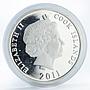 Cook Island 10 dollars Year of The Rabbit colored proof silver coin 2011