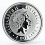 Australia 2 dollars Lunar Year Series I Year of the Snake proof silver coin 2001