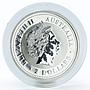 Australia 2 dollars Lunar Year Series I Year of the Snake proof silver coin 2001