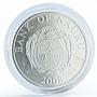 Nauru 10 dollars Snow Maiden New Year Christmas silver coin 2008