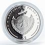 Palau 5 dollars Marine Life Black Pearl colored proof silver coin 2006