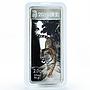 Liberia 5 dollars Year of the Tiger Lunar Rectangular colored silver coin 2010