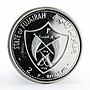 Fujairah 2 riyal US President Richard Nixon proof silver coin 1970