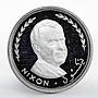 Fujairah 2 riyal US President Richard Nixon proof silver coin 1970