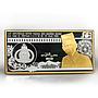 Brunei 50 dollars Sultan Istana Darussalam building gilded proof silver 1996