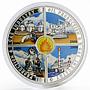 Cook Islands set 4 coin Gas Industry Oil Production colored silver 2006