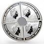 Cook Islands set 4 coin Gas Industry Oil Production colored silver 2006