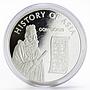 Mongolia 1000 togrog History of Asia Conficius proof silver coin 2003