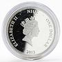 Niue 1 dollar Vladimir Vysotsky musician colored silver proof coin 2012