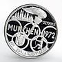 Fujairah 5 riyals Summer Olympics XX Munchen sport proof silver coin 1969