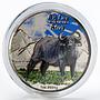 Congo 240 francs Big Five Africa Buffalo colored silver coin 2008