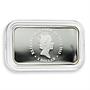 Cook Islands $1 Year of the Snake Blue Lunar 1oz Rectangular Silver Coin 2013