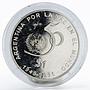 Argentina 1 peso 50th Anniversary of the UN peace proof silver coin 1995