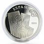 Spain 10 euro Salvador Dali Bust of a Woman painter proof silver coin 2009