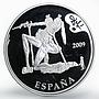 Spain 50 euro Salvador Dali Temptation of Saint Anthony artist proof silver 2009