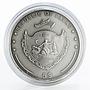 Palau 5 dollars Treasures of the World Ruby miners silver coin 2011