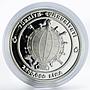 Turkey 7500000 lira 34th Chess Olympiad Istanbul proof silver coin 2000