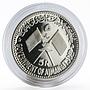 Ajman 5 riyals Memorial of President Gamal Abdel Nasser proof silver coin 1970