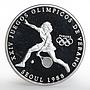 Panama 1 balboa Olympic Summer Games Tennis proof silver coin 1988