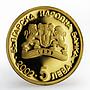 Bulgaria 5 leva Olympic Games Swimming Athens sport proof gold coin 2002