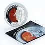 Cook Islands 5 dollars Astronomy The Sun colored proof silver coin 2009