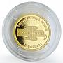 Nauru 10 dollars National Museum in Nuremburg proof gold coin 2005