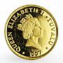 Tuvalu 20 dollars Death of Princess Diana proof gold coin 1997