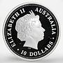 Australia 10 dollars Kookaburra Evolution of the Calendar silver proof coin 2001