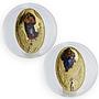 Fiji set of 2 coins 500 Years The Raphael Madonnas art gilded proof silver 2012