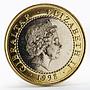 Gibraltar 2 pounds Labours of Hercules Ceryneian Hind copper-nickel coin 1998