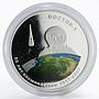 Mongolia 500 togrog Soviet Space Exploration Gagarin colored silver coin 2007