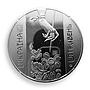 Ukraine 5 hryvnia Petrykivka painting folk art style colored nickel coin 2016