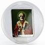 Cook Islands 5 dollars Patron Sains St. Nicholas the Wonderworker silver 2011