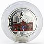 Mongolia 250 tugriks Mytishchi water pipeline aqueduct colored silver coin 2007