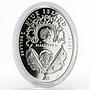 Niue 2 dollars Moscow Kremlin Egg faberge gilded crystals proof silver coin 2013