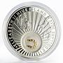 Niue 2 dollars Good Luck Horseshoe gilded proof silver coin 2012