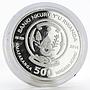 Rwanda 500 francs Year of the Horse Longevity crystals proof silver coin 2014