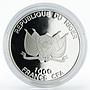 Niger 1000 francs Ramadan Karim gilded colored silver coin 2012