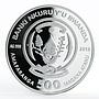 Rwanda 500 francs Year of the Snake Harmony silver coin 2013