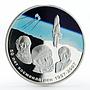 Mongolia 500 togrog Soviet Space Exploration Sputnik-2 colored silver coin 2007